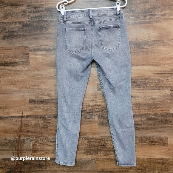 Cabi Jeans Size 6 High Rise Skinny Vapor Wash 3939 Gray Stretch Denim - Picture 2 of 9